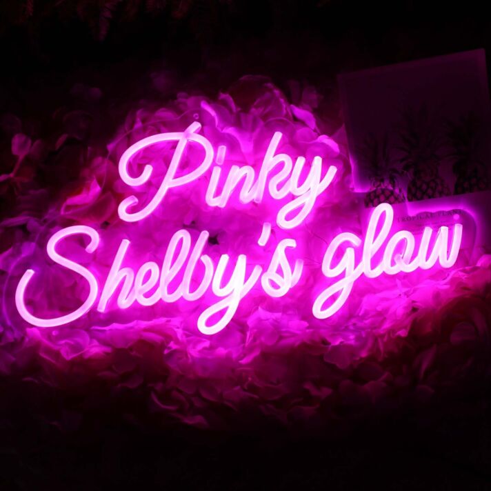 Pinky Shelbys Glow Pink Neon Sign