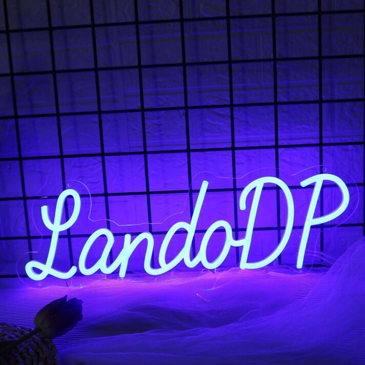 LandoDP Blue Neon Sign