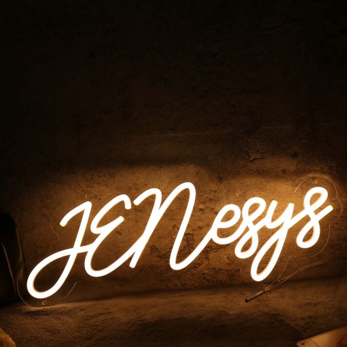 Jenesys Yellow Neon Sign