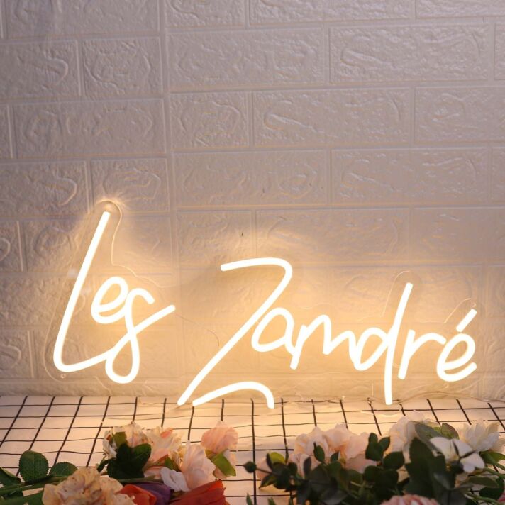 Les Zamdre Yellow Neon Sign