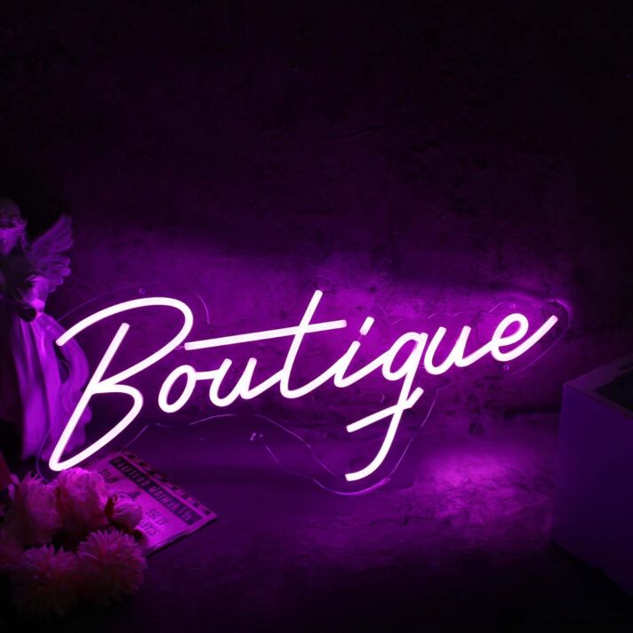 Boutique Purple Neon Sign
