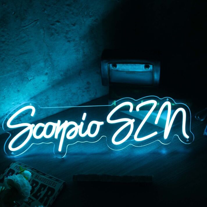 Scorpio Szn Blue LED Neon Sign