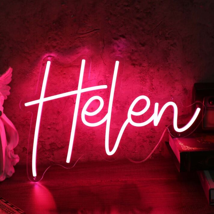 Helen Red Neon Sign