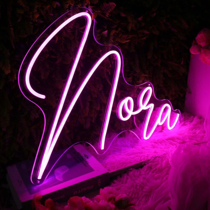 Noqa Purple Neon Sign