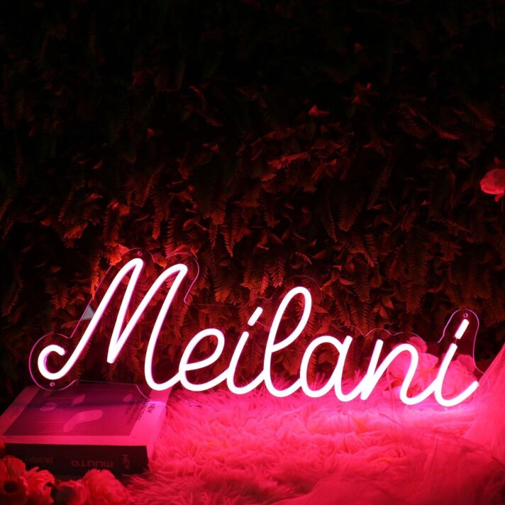 Meilani Red Neon Sign