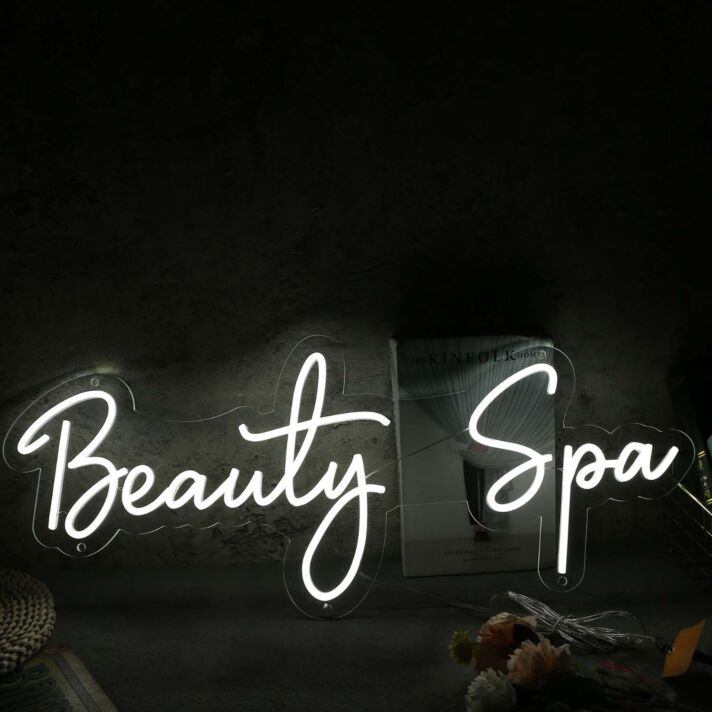 Beauty Spa White Neon Sign