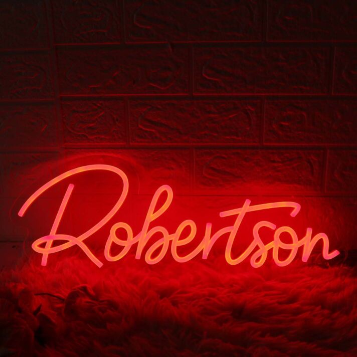 Robertson Red Neon Sign