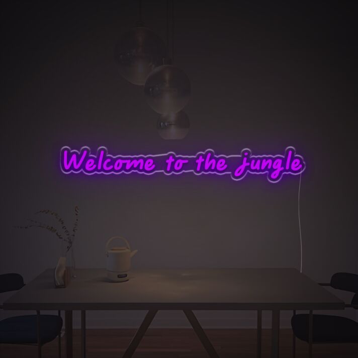 Welcome To Jungle LED Neon Sign