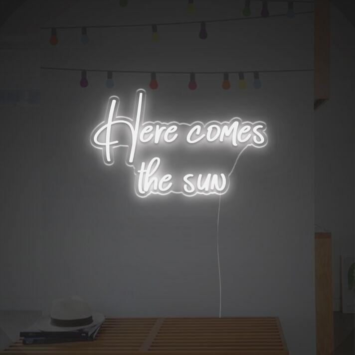 Here Comes The Sun LED Neon Sign