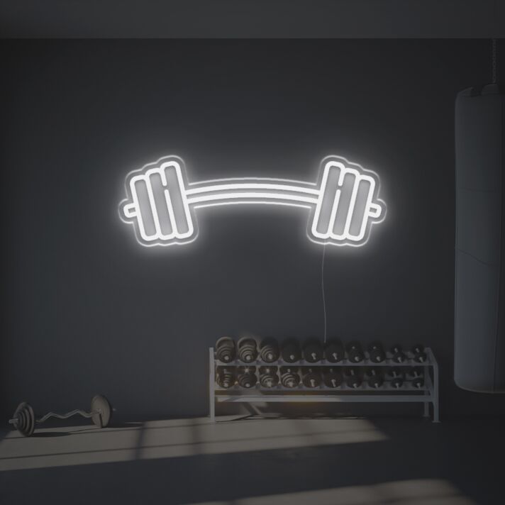 Big Barbell LED Neon Sign
