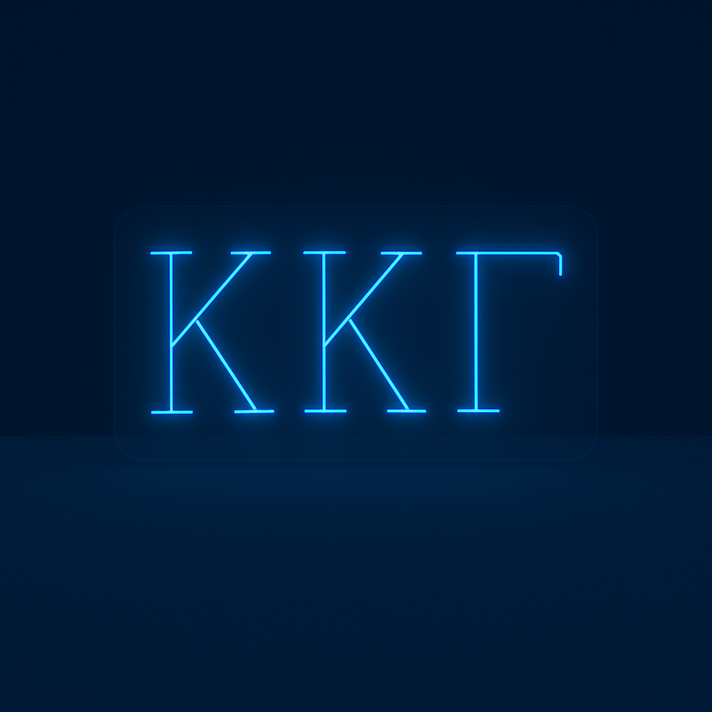 Kappa Kappa Gamma ΚΚΓ LED Neon Sign Showcasing Sisterhood and Empowerment