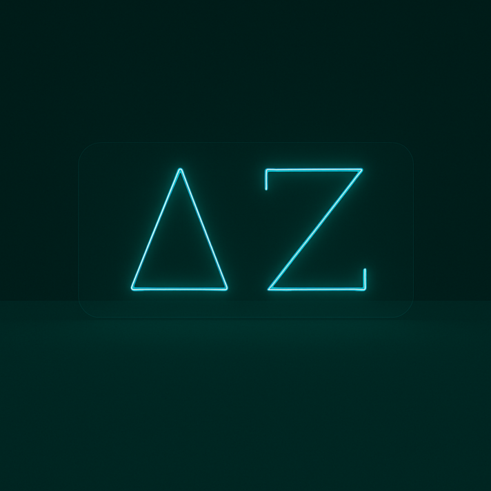 Delta Zeta ΔΖ LED Neon Sign Showcasing Sisterhood and Empowerment