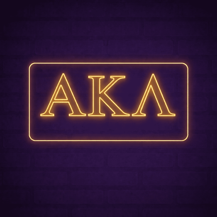 Alpha Kappa Lambda ΑΚΛ LED Neon Sign Celebrating Brotherhood and Character