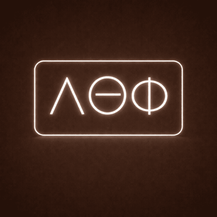 Lambda Theta Phi ΛΘΦ LED Neon Sign Celebrating Brotherhood and Unity