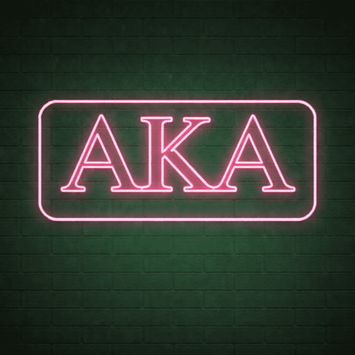 Alpha Kappa Alpha ΑΚΑ LED Neon Sign Celebrating Sisterhood and Leadership