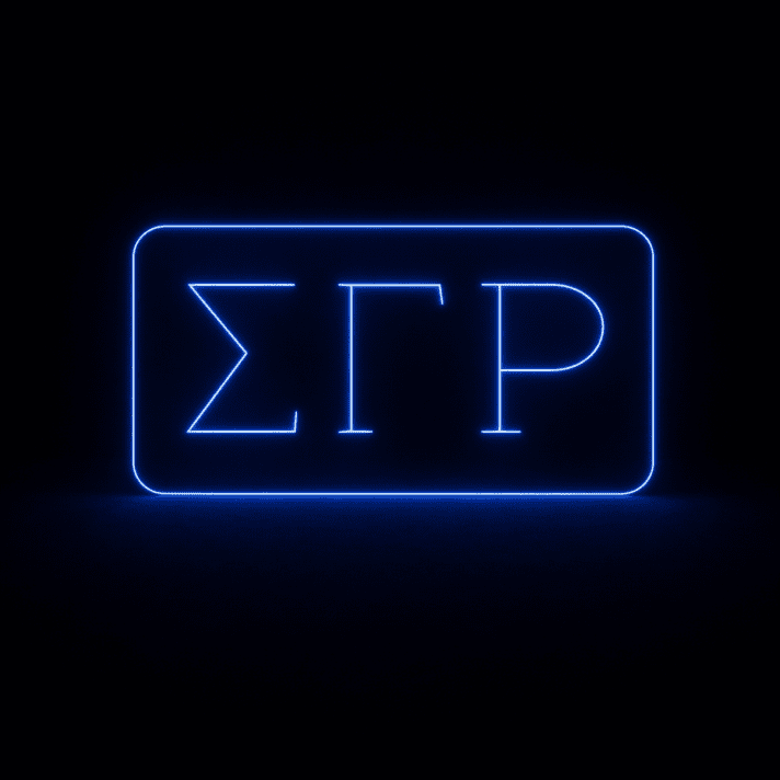 Sigma Gamma Rho ΣΓΡ LED Neon Sign Celebrating Sisterhood and Service