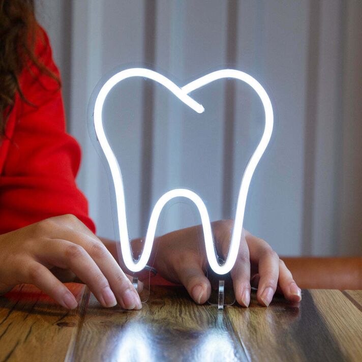 Tooth Mini Led Neon Sign