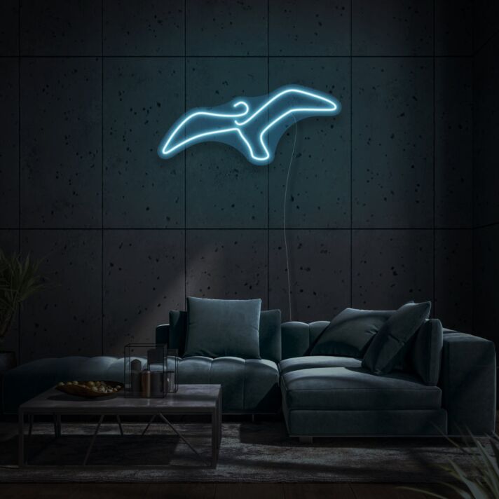 Minimalist Seagull LED Light Sign