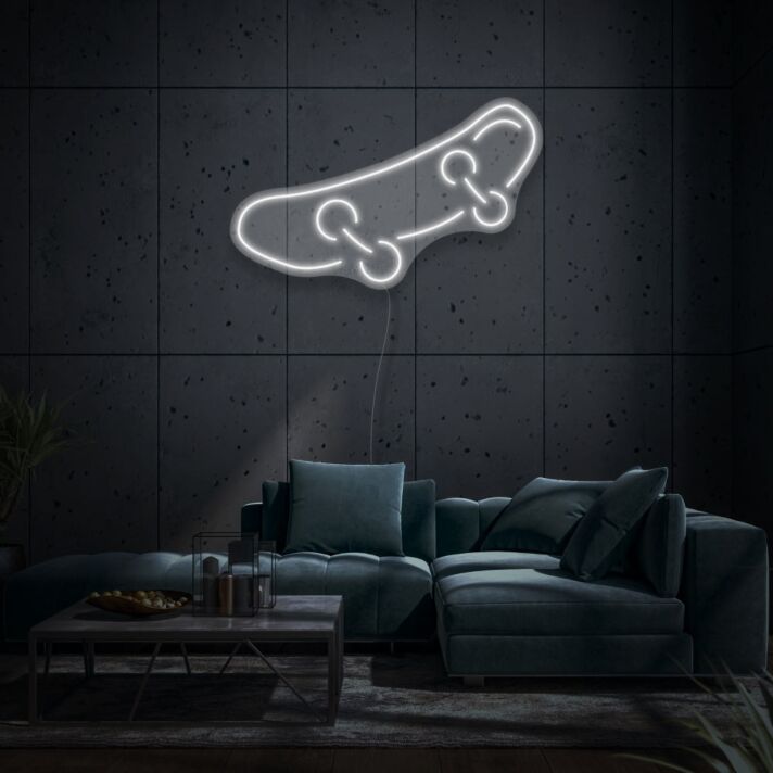 Skateboard Neon Symbol of Youth and Rebellion