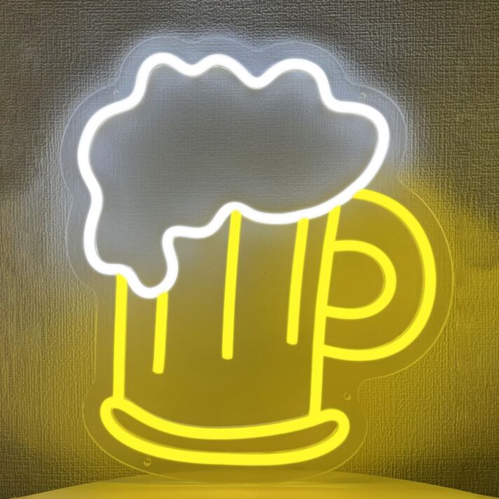 Pint of Beer Neon Sign Cheers to Good Times