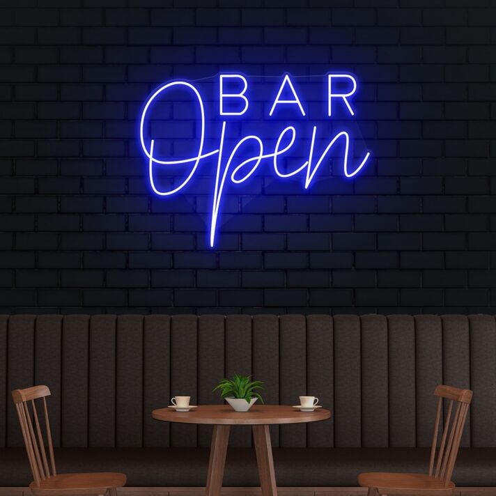 Bar Open Welcom Led Neon Sign Light