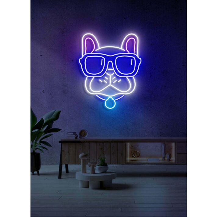 Bulldog Neon Sign Canine Courage and Loyalty in Light
