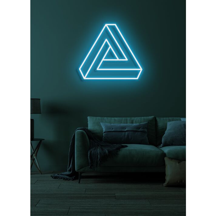 Triangle Neon Geometric Brilliance in Modern Design