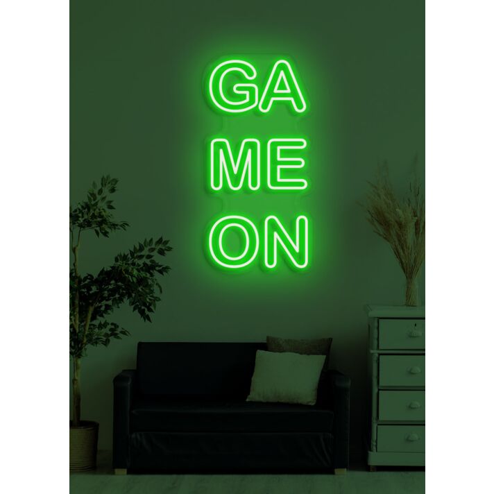 Game On Neon Exciting Call to Action for Gamers Ready to Play