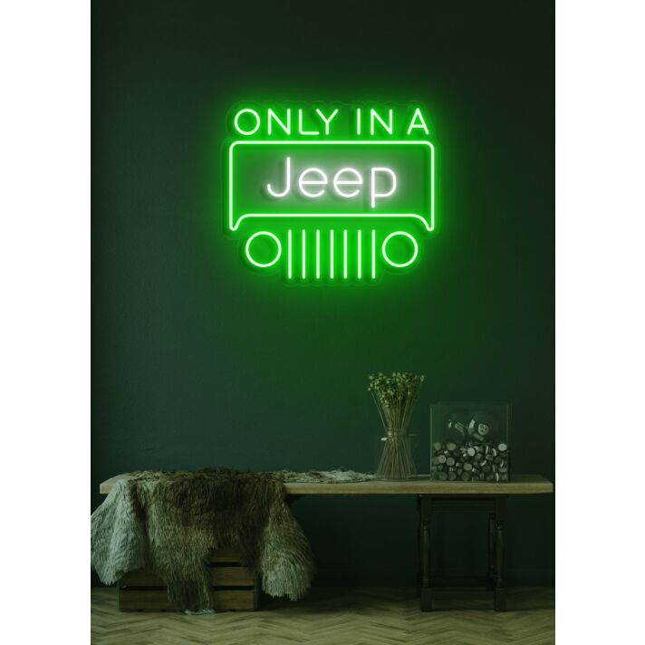 Only in a Jeep Neon Adventure and Ruggedness