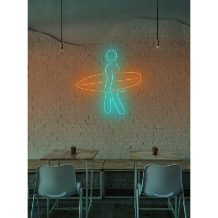 Surfer Neon Waves of Adventure