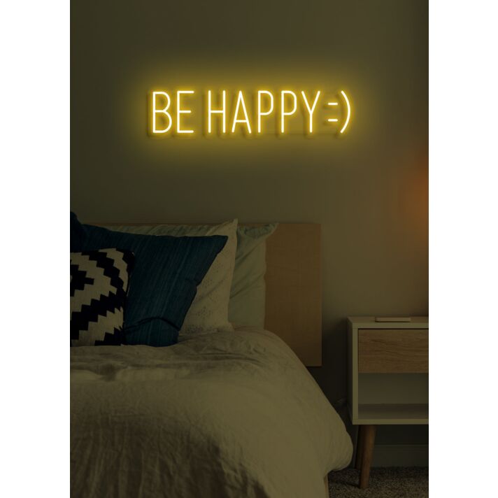 Be happy Neon Beacon of Joy