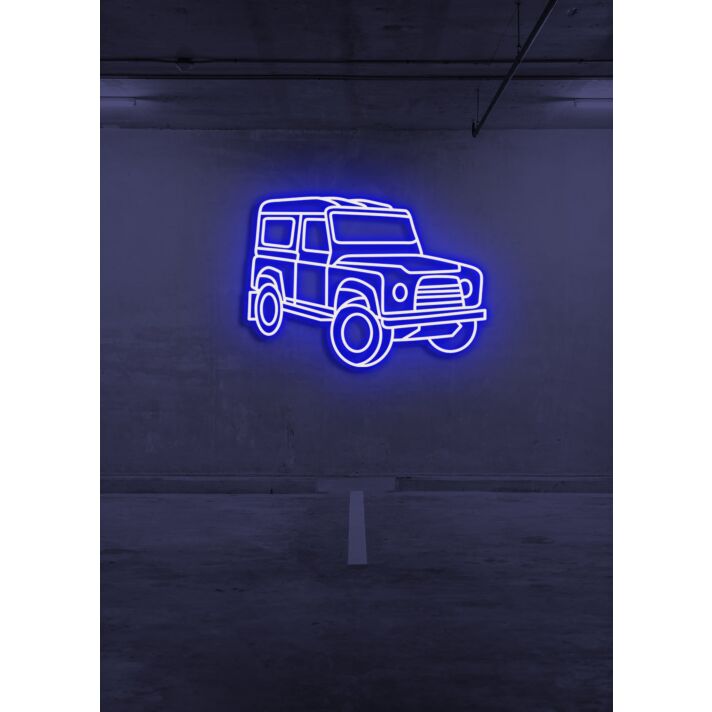 Offroad Car Neon Adventure Beckons