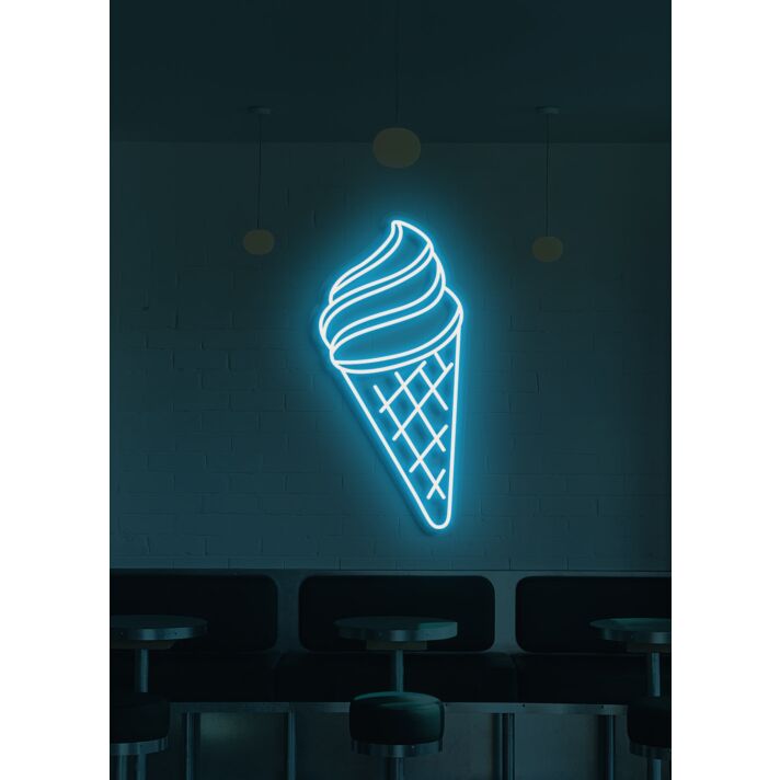 Ice Cream Neon Swirls of Cool Delight