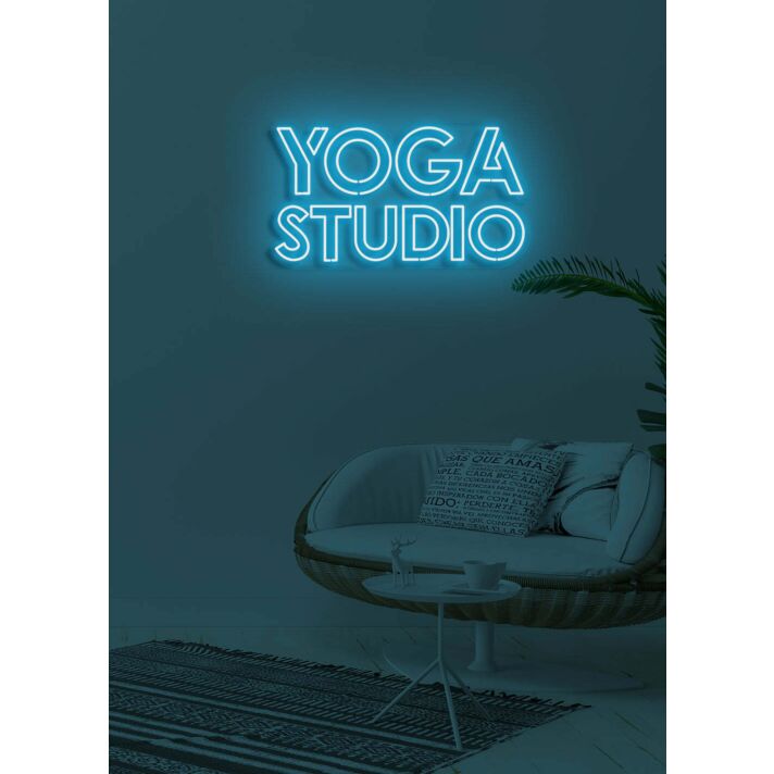 Yoga Studio Neon Peace for Mindful Spaces