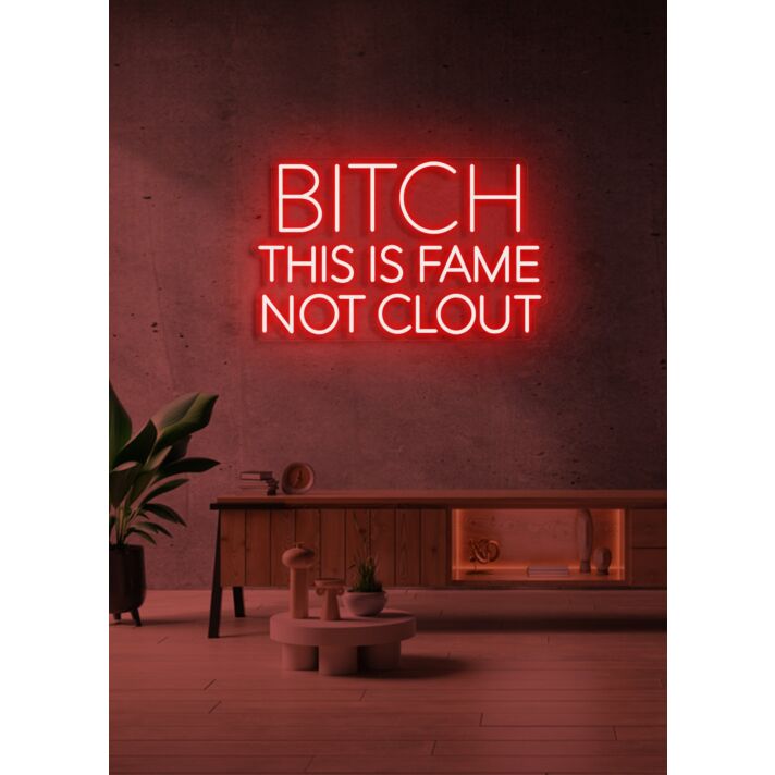 Bitch this is fame Glamorous Neon for Star-Studded Spaces