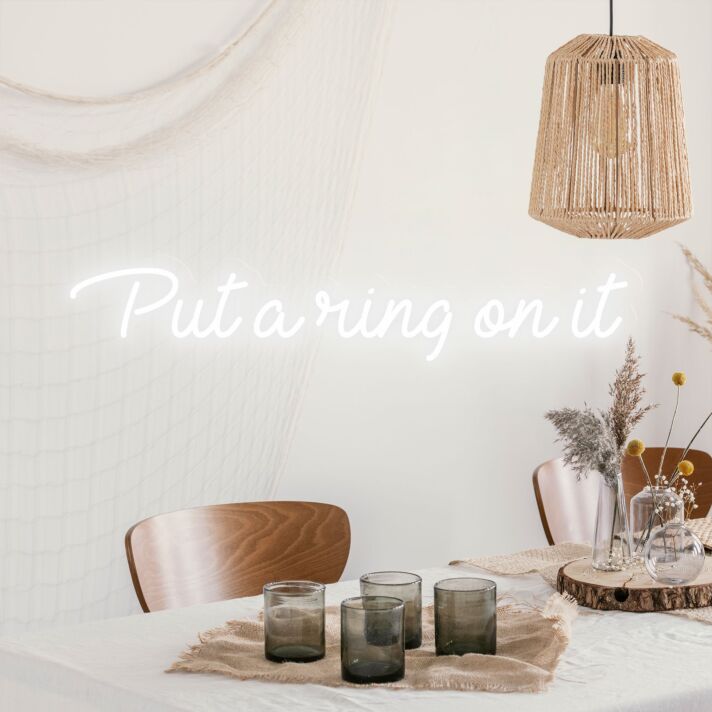 Put A Ring On It Shining Neon for Engagement Joy