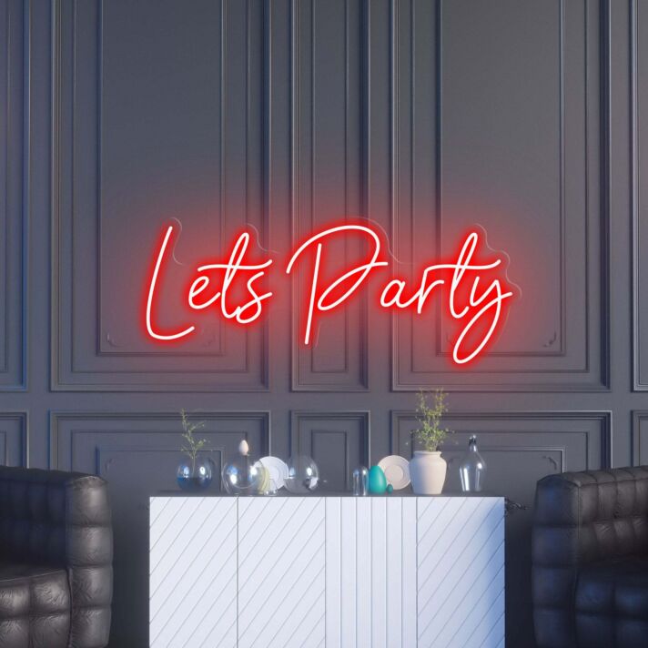 Lets Party Lively Neon for Event Spaces