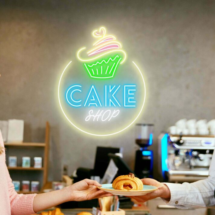 Customize Cake Shop Sweet Neon Illumination for Bakeries