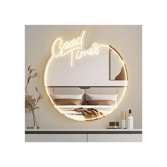 Good Time Vibrant Moments Neon Mirror Sign