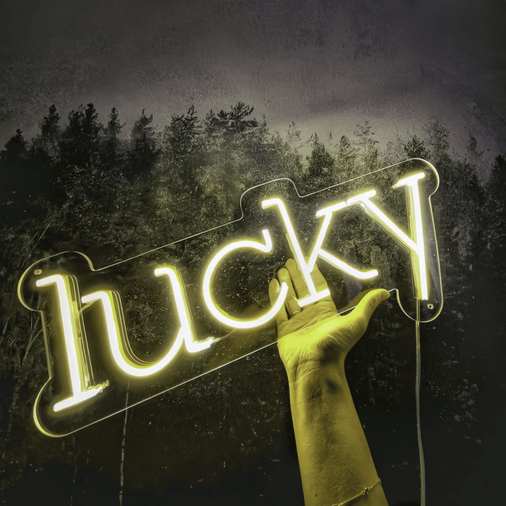 Lucky Neon Sign: Fortunate Charms Illuminated