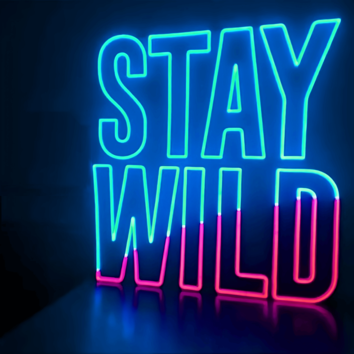 Stay Wild: Embrace Your Adventurous Spirit - Neon Sign