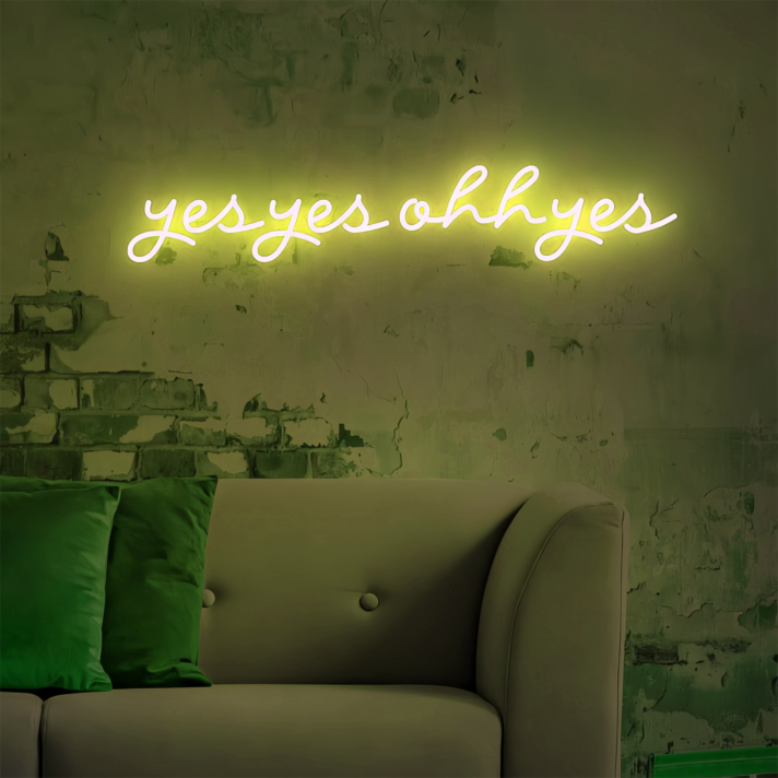 Yes Yes Oh Yes: Let Neon Passion Light Up Your Space