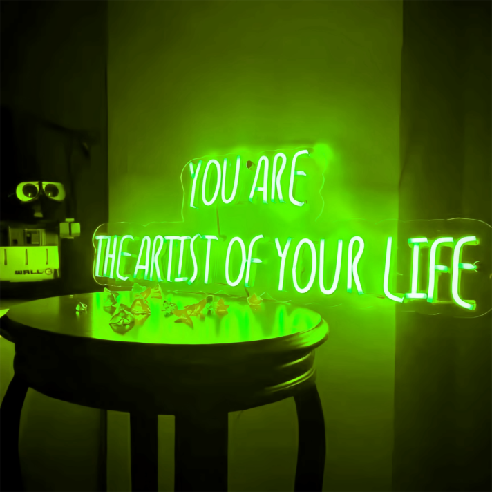 You Are The Artist Of Your Life: Paint Your Journey with Neon Shine