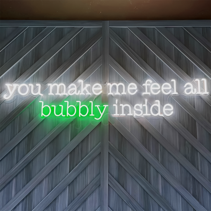 You Make Me Feel All Bubbly Inside: Illuminate Your Space with Joyful Neon Glow