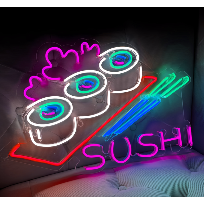 Customize Sushi Place: Light Up Your Space with Neon Flavor