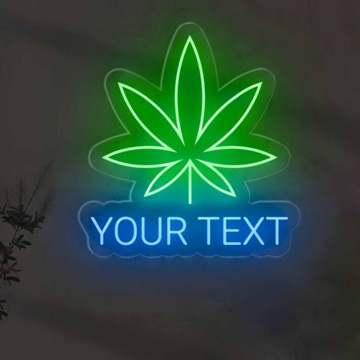 Customize  Herb Haven Leaf Neon Sign