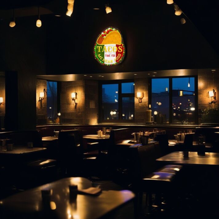 Taco Fiesta Led Neon Sign Light Pop Art