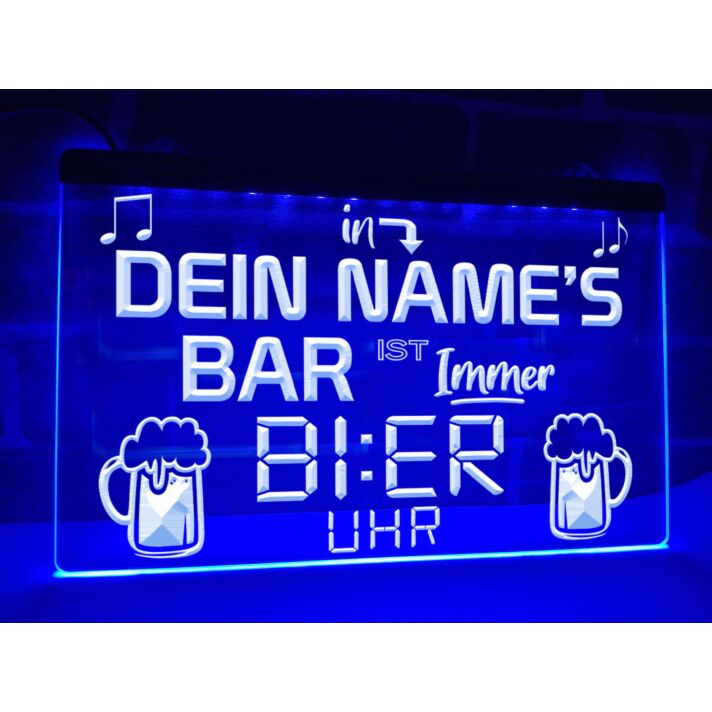 Es ist immer Bier Uhr Leuchtreklame Hanging Neon Sign