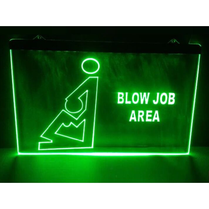 BJ Area Funny Hanging Neon Sign