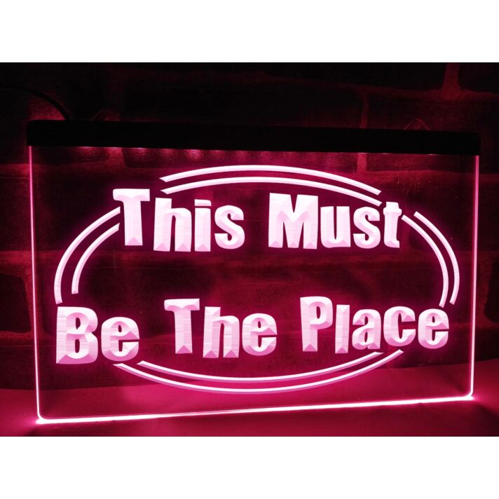This Must be the Place Hanging Neon Sign